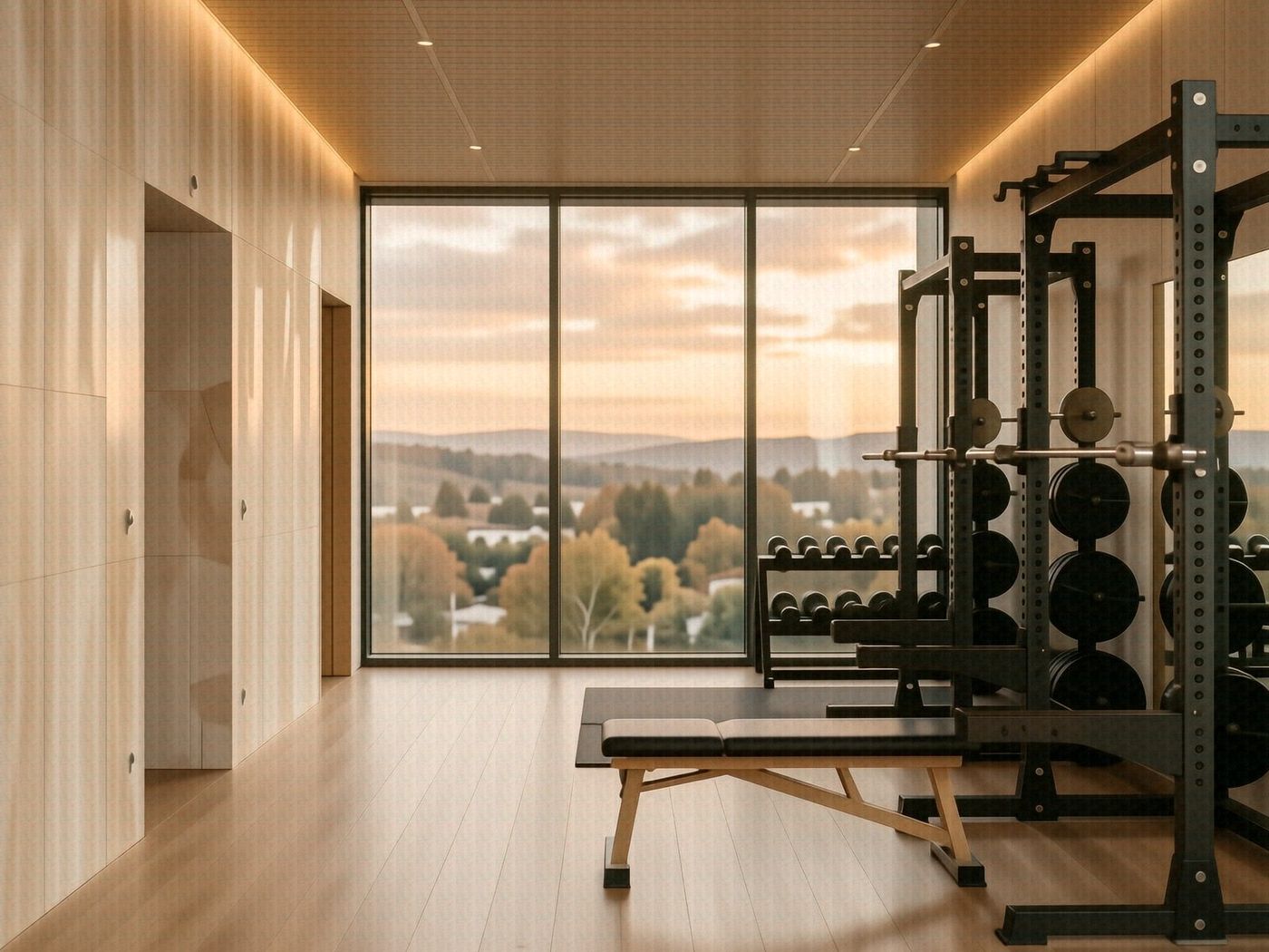 The gym on level 08 at The Halyard